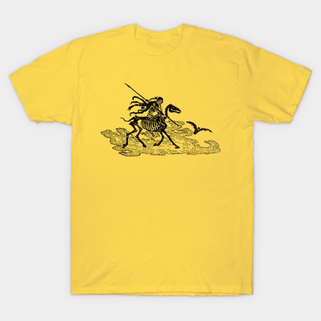 Skeleton Knight T-Shirt by Desert Owl Designs